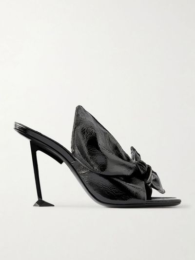 GIVENCHY Boudoir bow-detailed leather mules