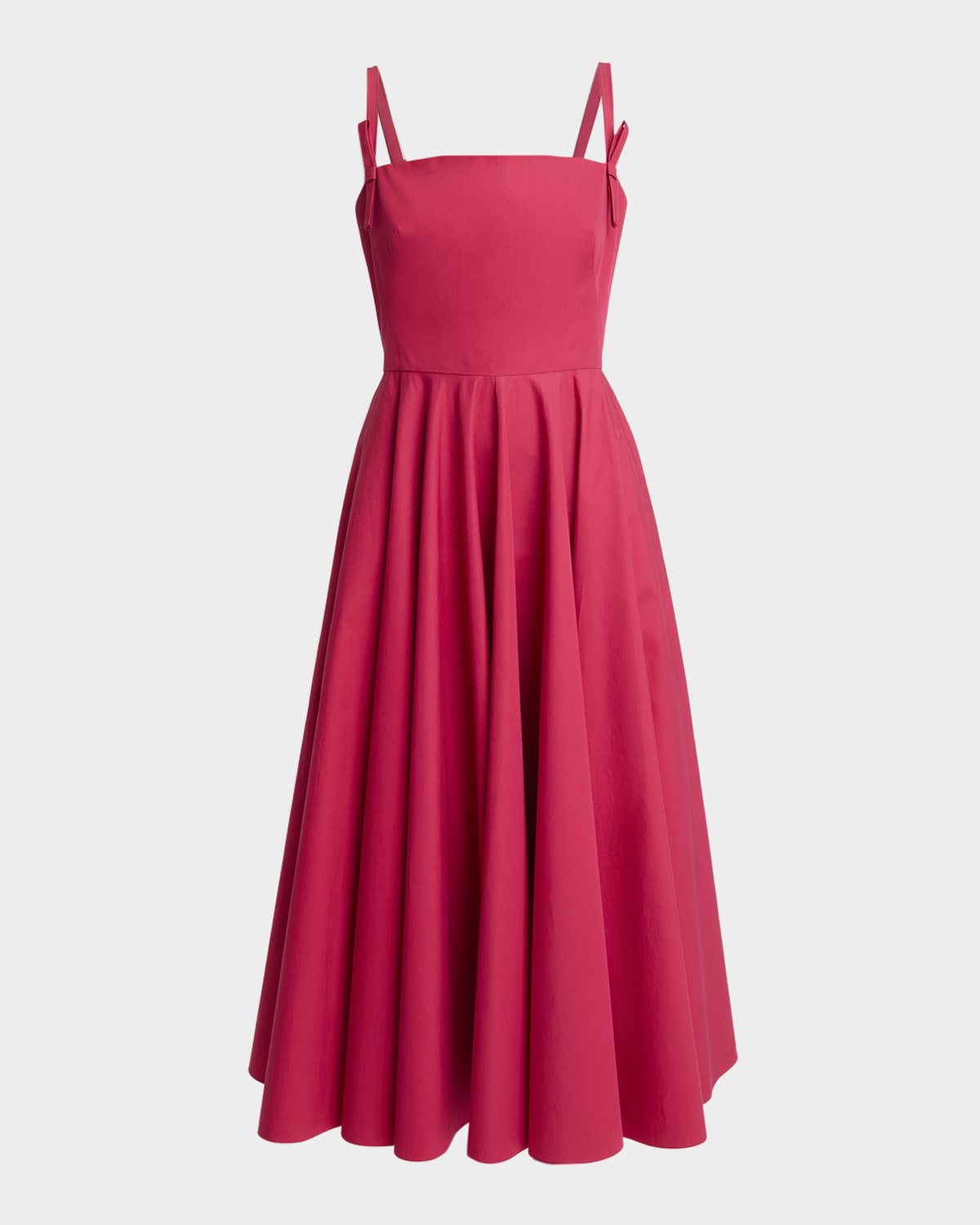 Givenchy Bow Sleeveless Midi A-Line Dress