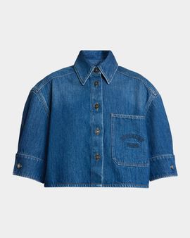 Givenchy Cocoon Short Sleeve Denim Shirt