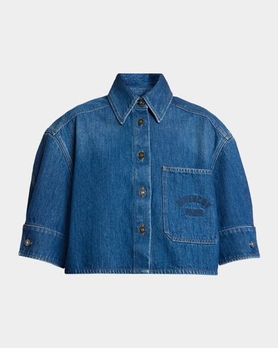 Givenchy Cocoon Short Sleeve Denim Shirt