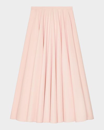 Givenchy Cotton Poplin A-Line Midi Skirt