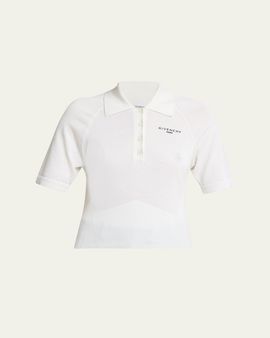 Givenchy Cropped Short-Sleeve Polo Shirt