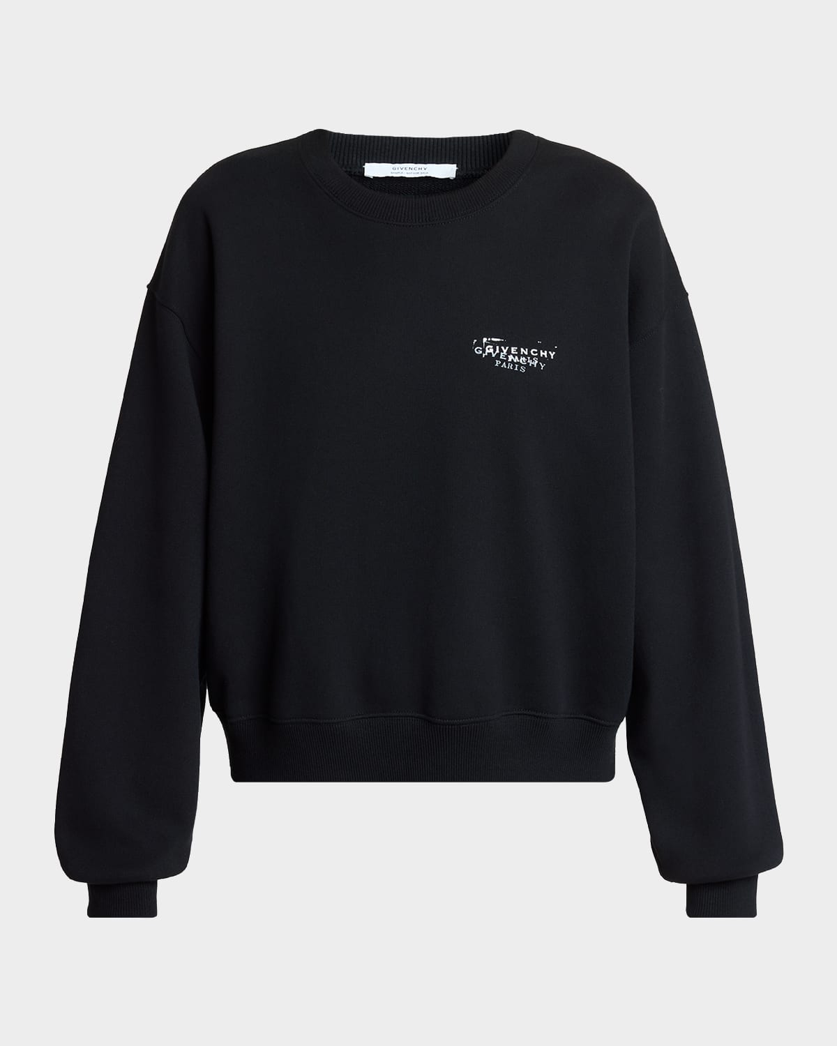 Givenchy Double Logo Stamp Crewneck Sweatshirt