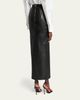 Givenchy Draped Leather Maxi Skirt - 3