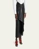 Givenchy Draped Leather Maxi Skirt - 4