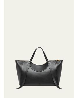 Givenchy Facet Medium Chain-Embellished Leather Top-Handle Bag