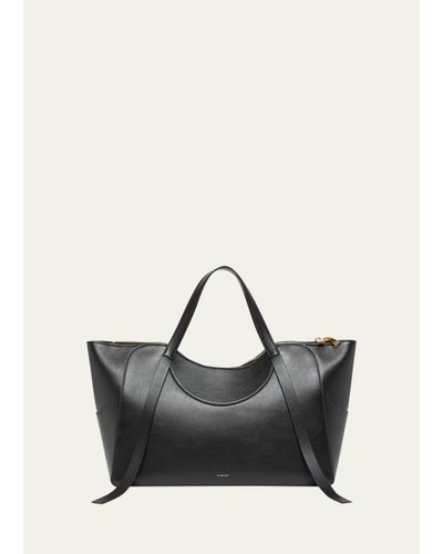 Givenchy Facet Medium Chain-Embellished Leather Top-Handle Bag