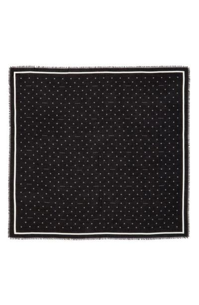 Givenchy Givenchy 4G Logo Silk & Cashmere Fringe Scarf