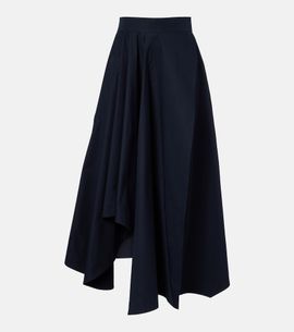 Givenchy Givenchy Asymmetric cotton poplin maxi skirt