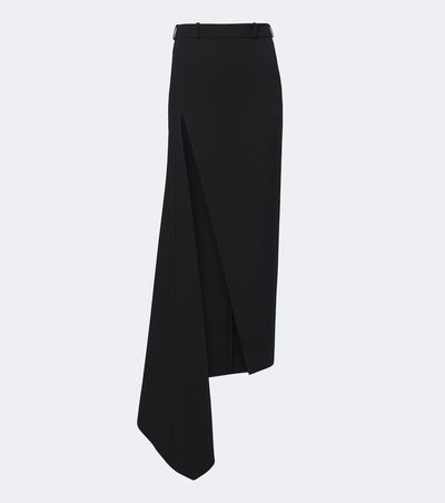 Givenchy Givenchy Asymmetric wool midi skirt