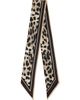 Givenchy Givenchy Beige & Black Silk Leopard Print Scarf - 1