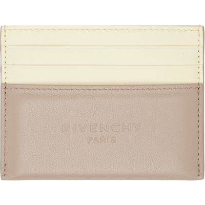 Givenchy Givenchy Beige & Taupe Padded Card Holder