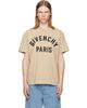 Givenchy Givenchy Beige 'Givenchy Paris' Cotton T-shirt - 1