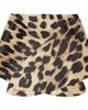 Givenchy Givenchy Black & Beige Leather Leopard Print Scarf - 1