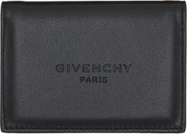 Givenchy Givenchy Black Antigona Stamped Flap Card Holder