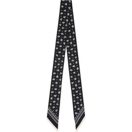 Givenchy Givenchy Black Bandana Bandeau Silk Scarf