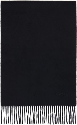 Givenchy Givenchy Black Embroidered Plain Scarf