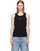 Givenchy Givenchy Black 'Givenchy Paris' Print Cotton Tank Top - 1