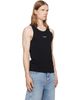 Givenchy Givenchy Black 'Givenchy Paris' Print Cotton Tank Top - 2