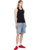Givenchy Givenchy Black 'Givenchy Paris' Print Cotton Tank Top - 4