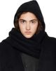 Givenchy Givenchy Black Hooded Alpaca Scarf - 1
