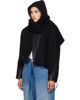 Givenchy Givenchy Black Hooded Alpaca Scarf - 4
