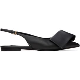 Givenchy Givenchy Black Twisted Ribbon Slingback Ballerina Flats