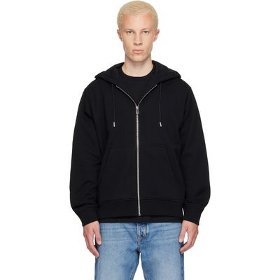 Givenchy Givenchy Black Zipped Photographic Negative Print Hoodie