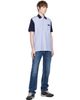Givenchy Givenchy Blue & Navy Striped 'Givenchy Paris' Gros Grain Shirt - 4