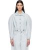Givenchy Givenchy Blue Back-To-Front Cocoon Denim Jacket - 1