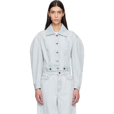 Givenchy Givenchy Blue Back-To-Front Cocoon Denim Jacket
