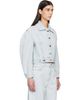 Givenchy Givenchy Blue Back-To-Front Cocoon Denim Jacket - 2