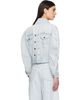 Givenchy Givenchy Blue Back-To-Front Cocoon Denim Jacket - 3