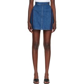 Givenchy Givenchy Blue Cocoon Denim Miniskirt