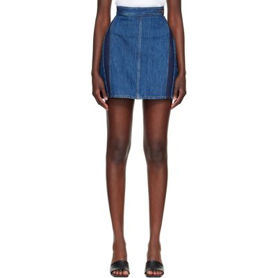 Givenchy Givenchy Blue Cocoon Denim Miniskirt