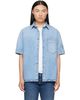 Givenchy Givenchy Blue Couture Seam Denim Shirt - 1