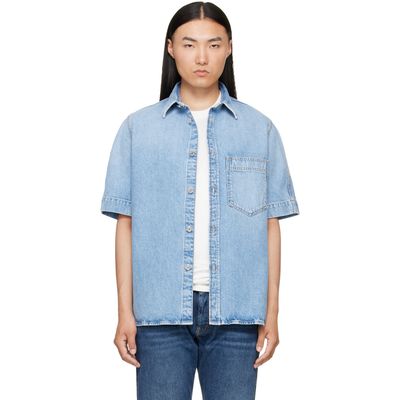 Givenchy Givenchy Blue Couture Seam Denim Shirt