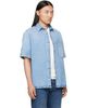 Givenchy Givenchy Blue Couture Seam Denim Shirt - 2