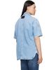 Givenchy Givenchy Blue Couture Seam Denim Shirt - 3