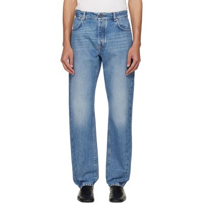 Givenchy Givenchy Blue Couture Seam Straight Fit Shadow Washed Jeans