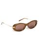 Givenchy Givenchy Bold Oval Sunglasses Shiny Light Brown/Brown One - 1