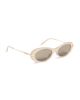 Givenchy Givenchy Bold Oval Sunglasses Shiny Pink/Brown One - 6