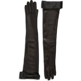 Givenchy Givenchy Bow Lambskin Leather Opera Gloves