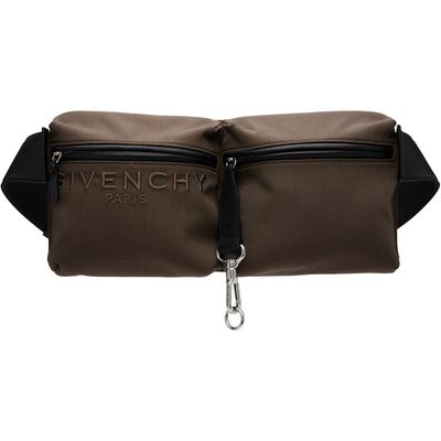 Givenchy Givenchy Brown & Black Cargo Canvas Belt Bag