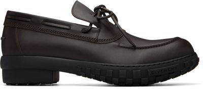 Givenchy Givenchy Brown Echo Leather Boat Shoes