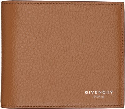 Givenchy Givenchy Brown Grained Leather Wallet