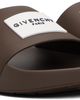 Givenchy Givenchy Brown Rubber Label Mule Slides - 4
