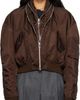 Givenchy Givenchy Brown Zipped Shawl Collar Bomber Jacket - 1