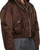 Givenchy Givenchy Brown Zipped Shawl Collar Bomber Jacket - 2