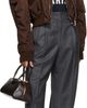 Givenchy Givenchy Brown Zipped Shawl Collar Bomber Jacket - 4